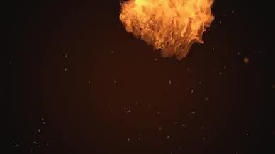 燃烧的火焰标志logo演绎视频的预览图